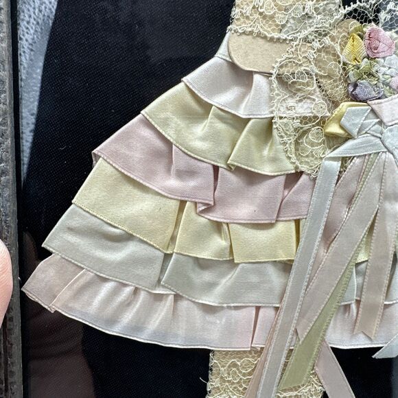 Vintage Ribbon Lady Picture 1920 / 1930 Art Deco - Picture 13 of 13